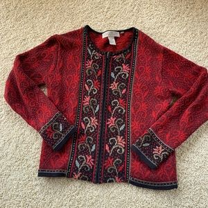 Beautiful Icelandic Zip Sweater Women’s Small
